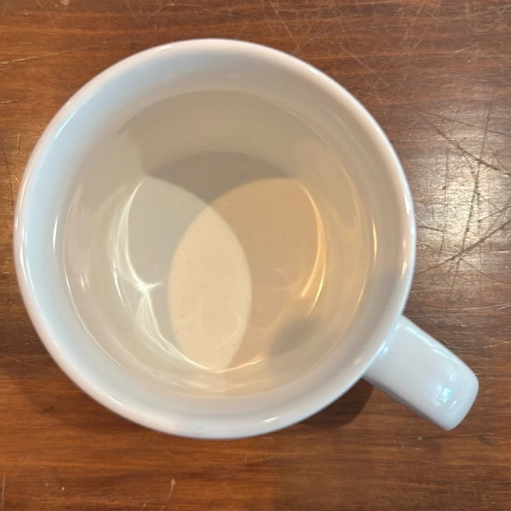 NWT Williams Sonoma Initial P Mug Gold Letter Trim Creamy White Coffee Tea NEW!